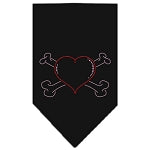 Heart Crossbones Black Crystal - Chicago English Bulldog Rescue - eBully Boutique
 - 1