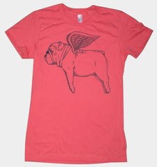 Flying Bully Tee (Womens) - Chicago English Bulldog Rescue - eBully Boutique
 - 4