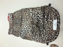 Reversible Puffer Vest - Red Leopard - Chicago English Bulldog Rescue - eBully Boutique
