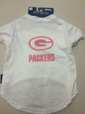 Packers White/Pink Performance Tee XL - Chicago English Bulldog Rescue - eBully Boutique
