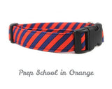 BWC Prep School Orange Dog Collar - Chicago English Bulldog Rescue - eBully Boutique

