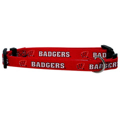 Univ of Wisconsin Badgers Collar - Chicago English Bulldog Rescue - eBully Boutique

