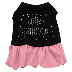 Cutie Patootie Pink Crystal Dress - Chicago English Bulldog Rescue - eBully Boutique
 - 1