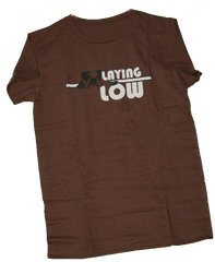Laying Low Chocolate Tee (Womens) - Chicago English Bulldog Rescue - eBully Boutique
